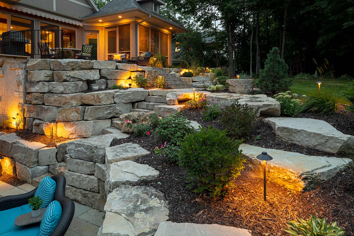 Landscape Lighting-Sugar Land TX Landscape Designs & Outdoor Living Areas-We offer Landscape Design, Outdoor Patios & Pergolas, Outdoor Living Spaces, Stonescapes, Residential & Commercial Landscaping, Irrigation Installation & Repairs, Drainage Systems, Landscape Lighting, Outdoor Living Spaces, Tree Service, Lawn Service, and more.